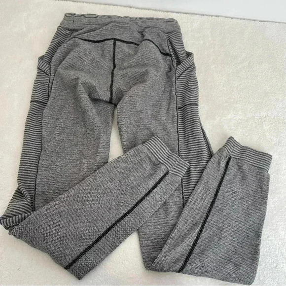 Lululemon Base Runner Yoga Joggers Pant Mini Check Pique White Heathered… - Picture 6 of 12